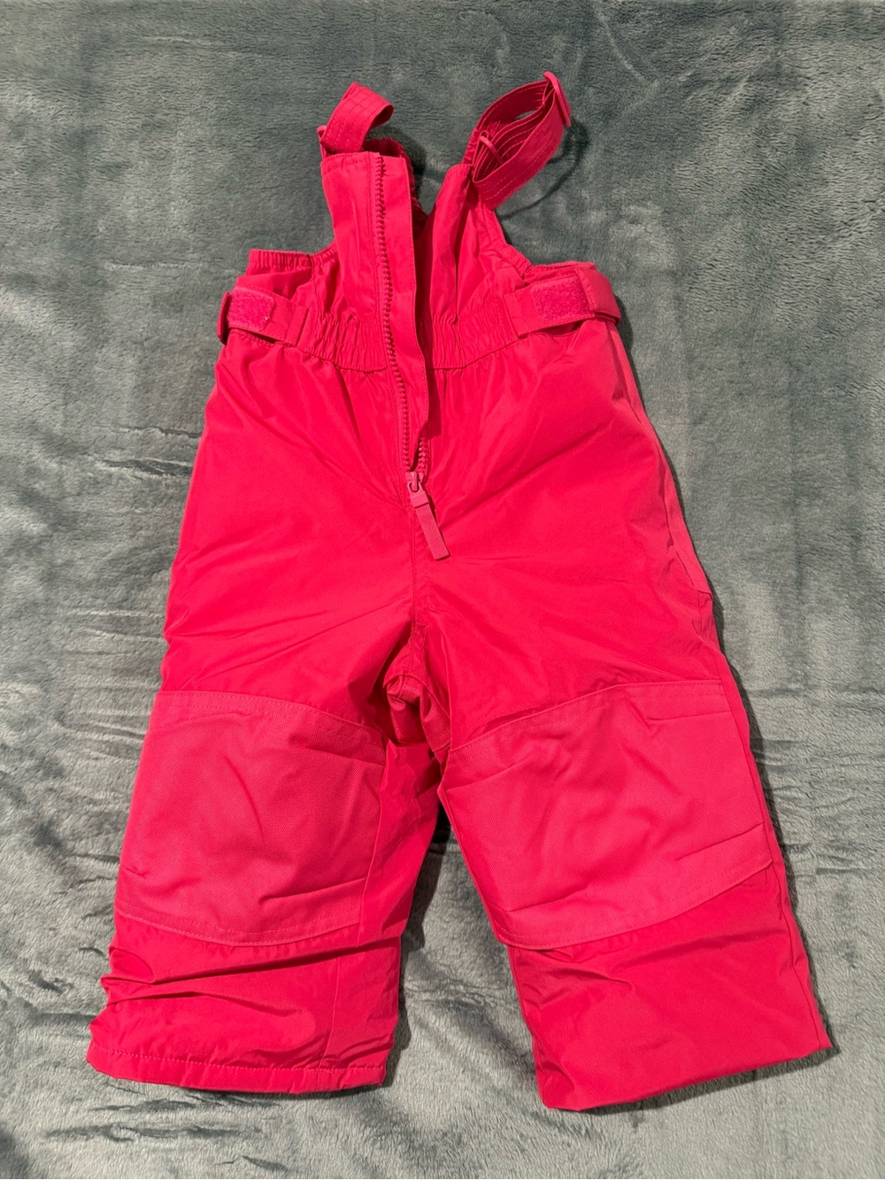Cat & Jack Bright Pink Kids Snow Overalls